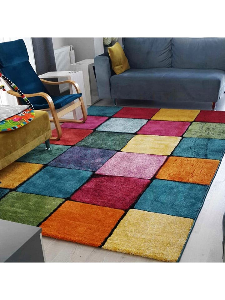 Mioli Kurzflor-Teppich in Bunt günstig kaufen
