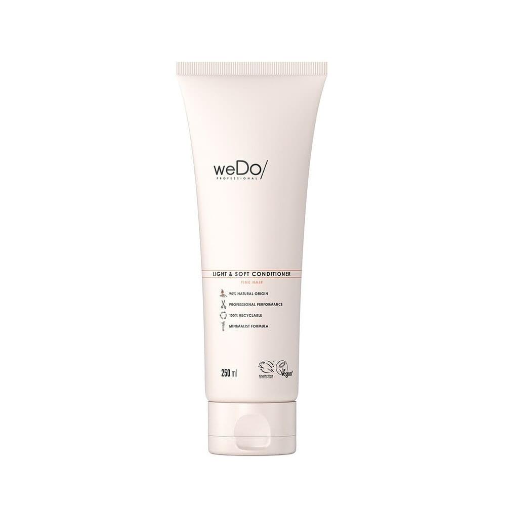 wedo Après-shampoing Vegan Légèreté et Douceur pour cheveux fins Après-shampooing vegan sans silicone sans colorants pour cheveux fins