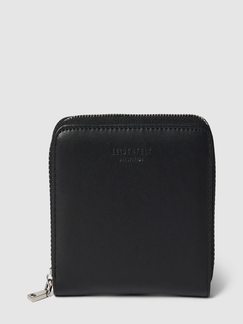 Portemonnaie in Leder-Optik Modell 'EBBA' in schwarz