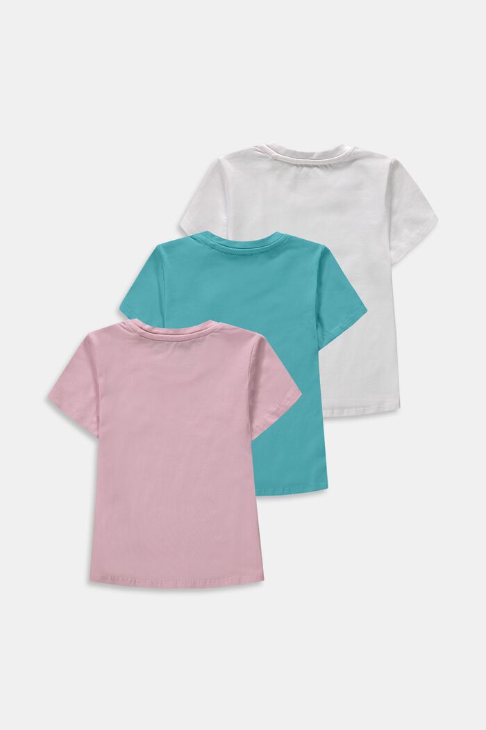 3er-Pack T-Shirts mit Logoprint