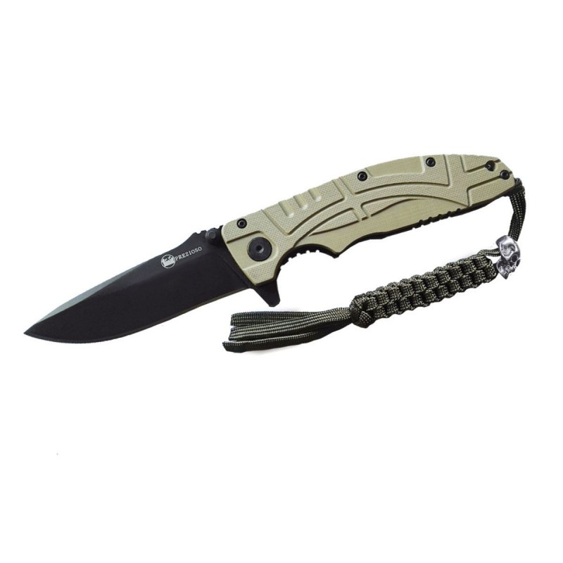 Prezioso Military Knife Ferus Desert Black Plain