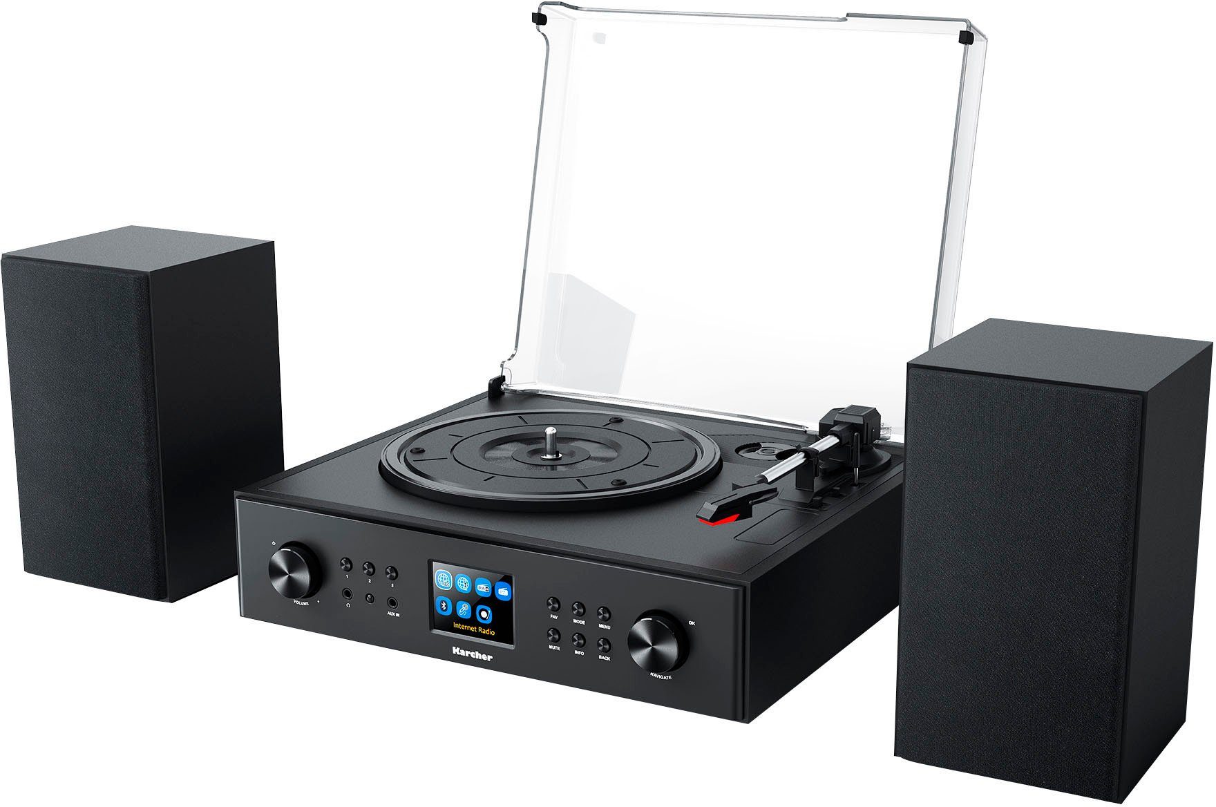 Karcher MC 8000DI Stereoanlage (Digitalradio (DAB), Internetradio, UKW mit RDS, 20 W)