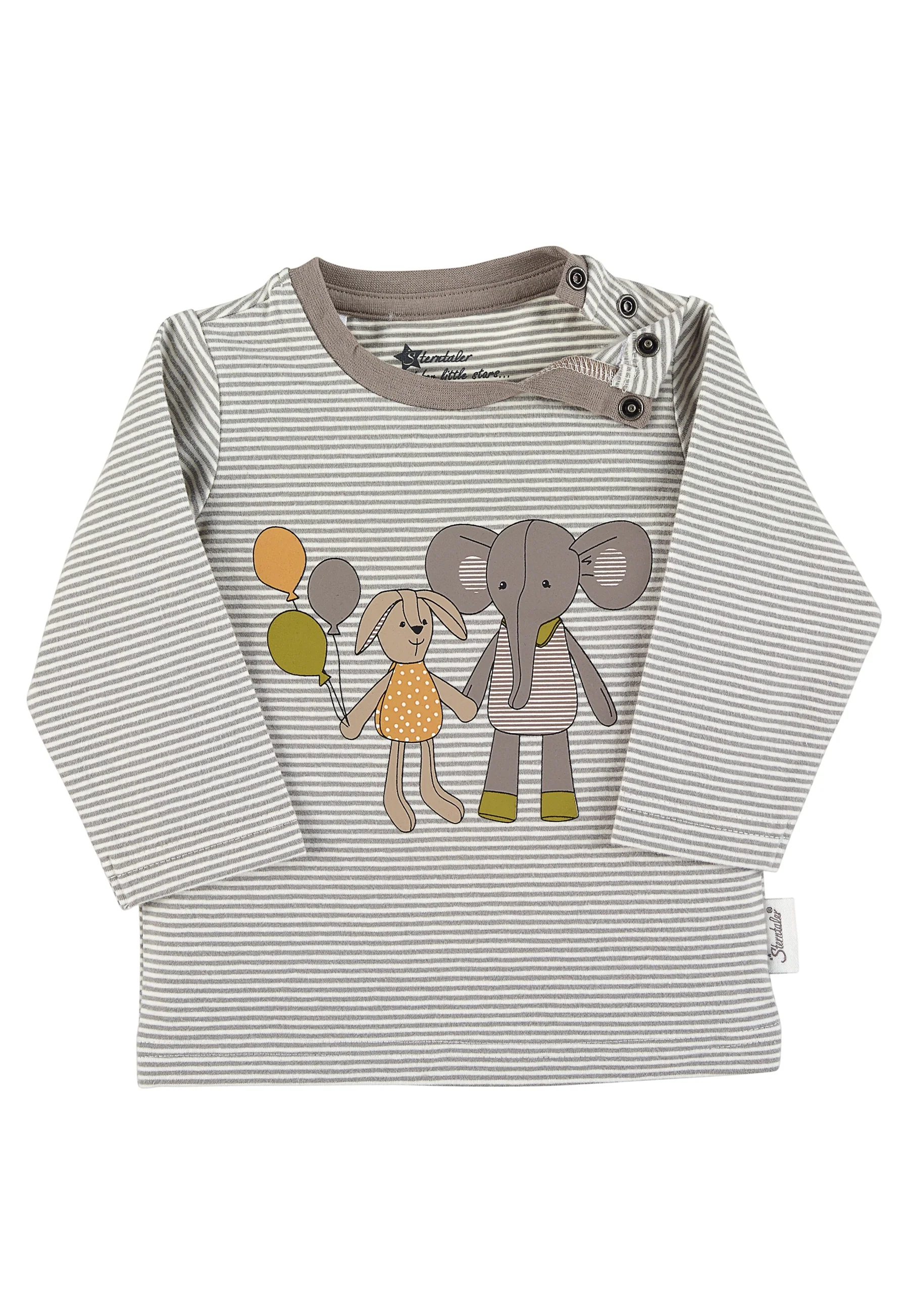 Baby-Set Langarm-Shirt u. Hose Design Elefant Eddy