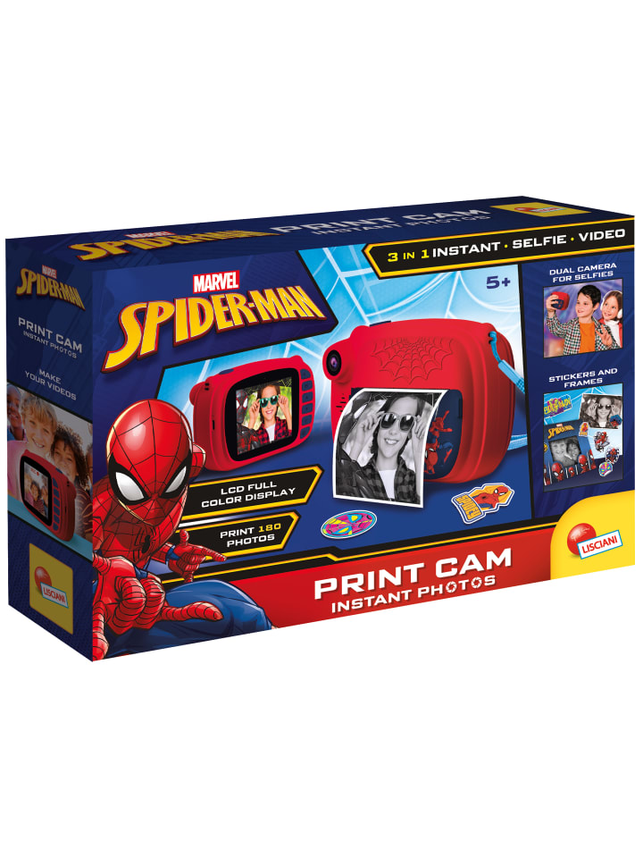 LISCIANI Marvel Spiderman Print Cam Sofortbildkamera Kamera Camera Fotos in rot günstig kaufen onesize