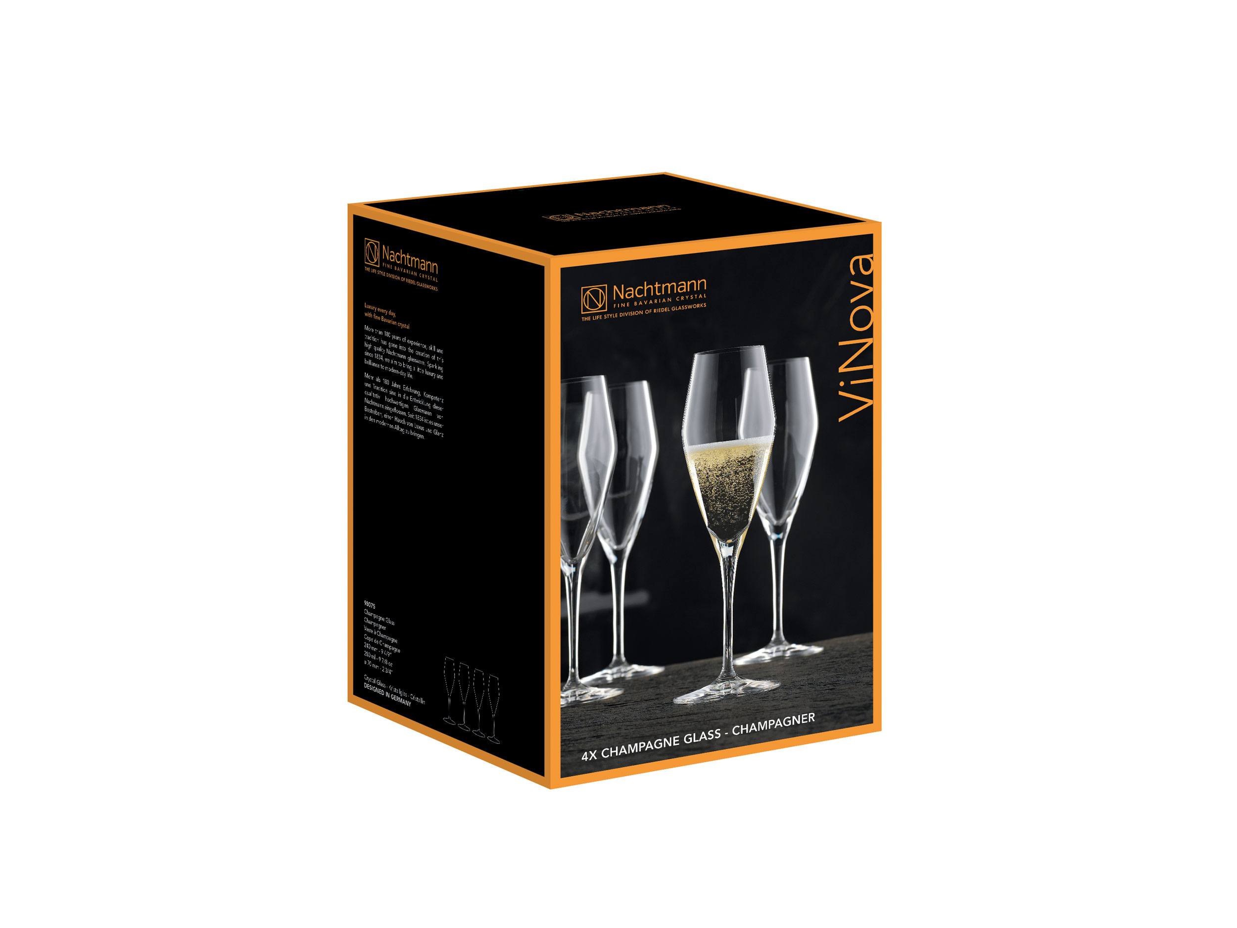 Nachtmann4er Champagnerglas 280ml