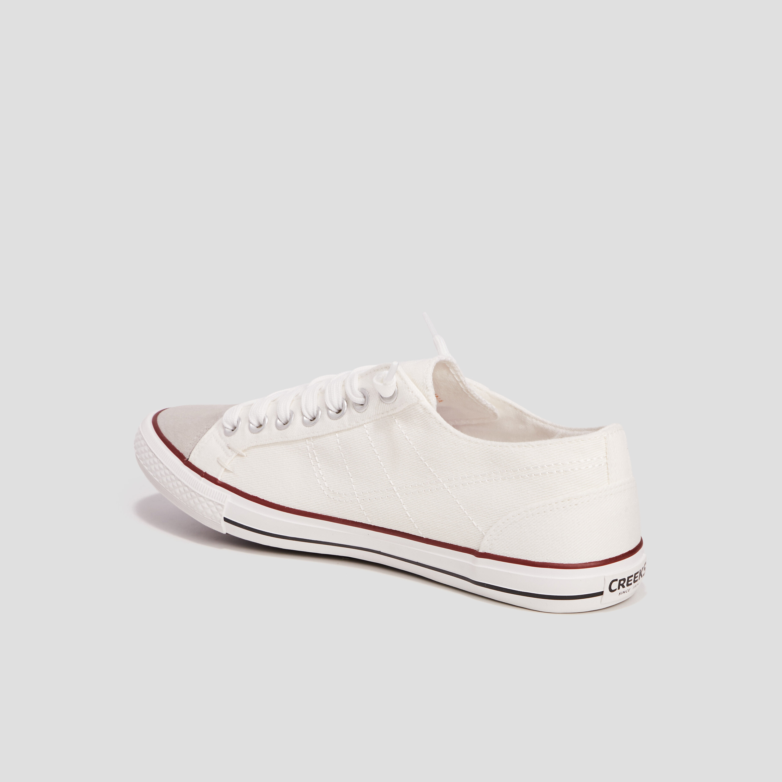 Tennis en toile à lacets Creeks blanc homme | La Halle