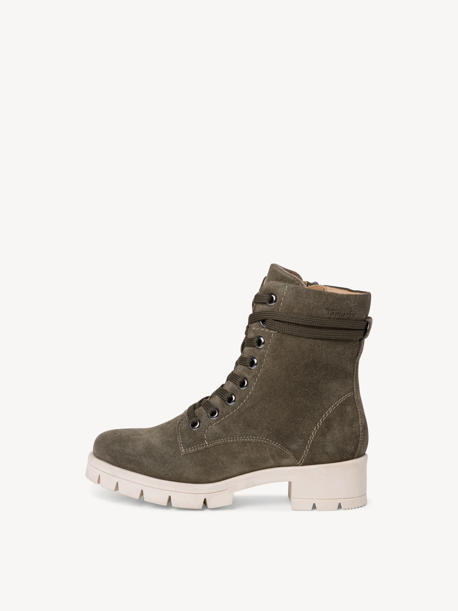 Bottine en cuir - vert