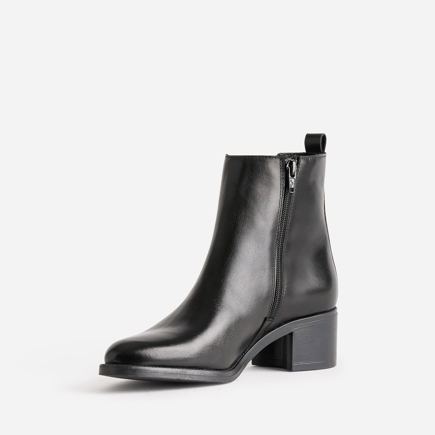 Boots noir en cuir
