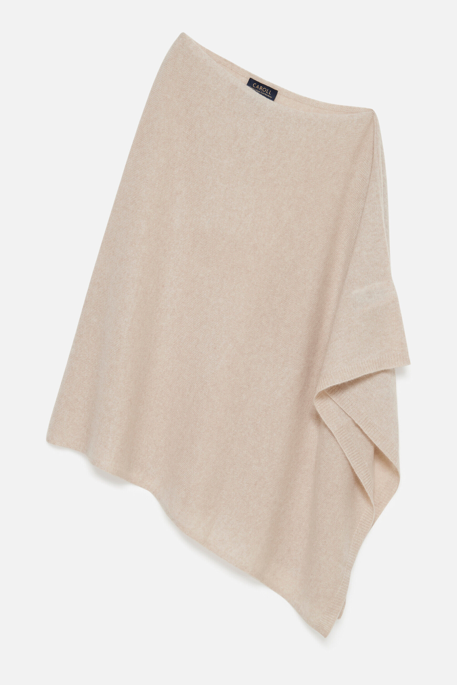 poncho baltimore 100% cachemire beige femme