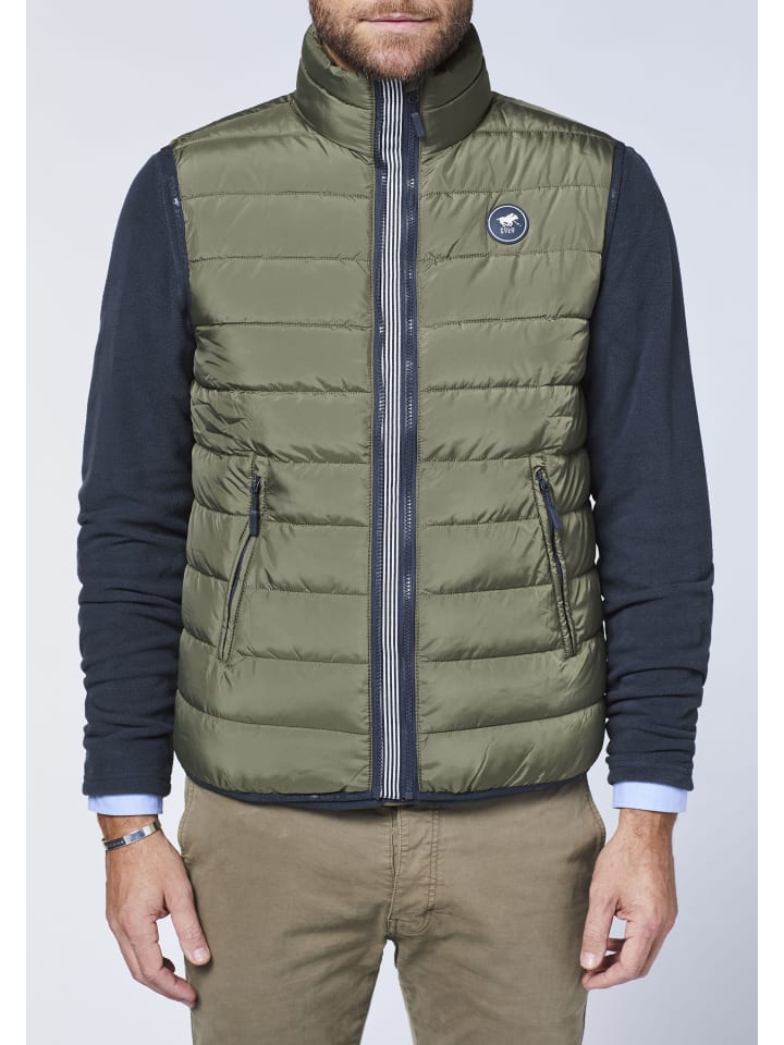 Polo Sylt Steppweste in Grün günstig kaufen