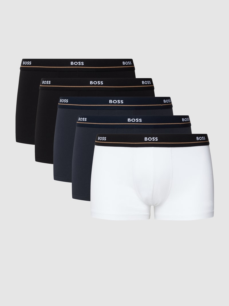 Trunks mit Logo-Bund im 5er-Pack in dunkelblau