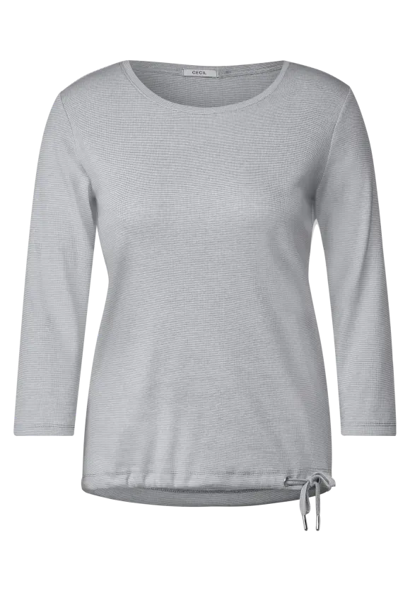CECIL Rippshirt mit 3/4 Ärmel