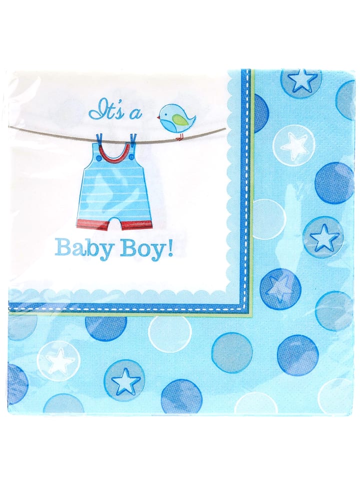 amscan Babyparty-Set It's a Boy 47-teilig Gender Reveal Party in blau günstig kaufen onesize