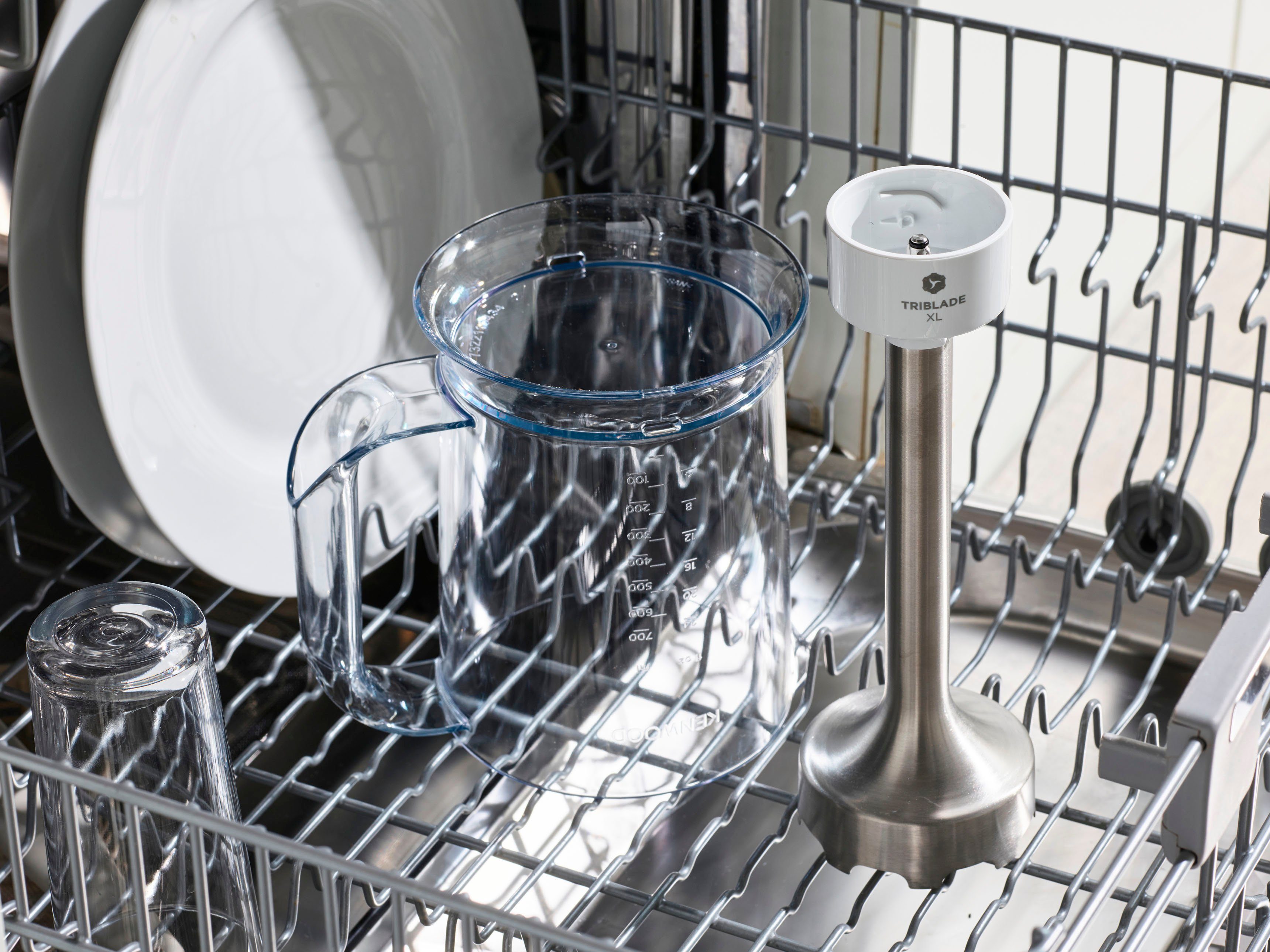 KENWOOD Stabmixer HBM40.006WH Triblade XL, 850 W, 850 Watt, inkl. 3-teiliges Zubehör Set
