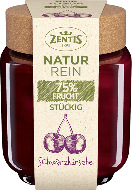 Zentis Naturrein 75% Frucht Schwarzkirsch
