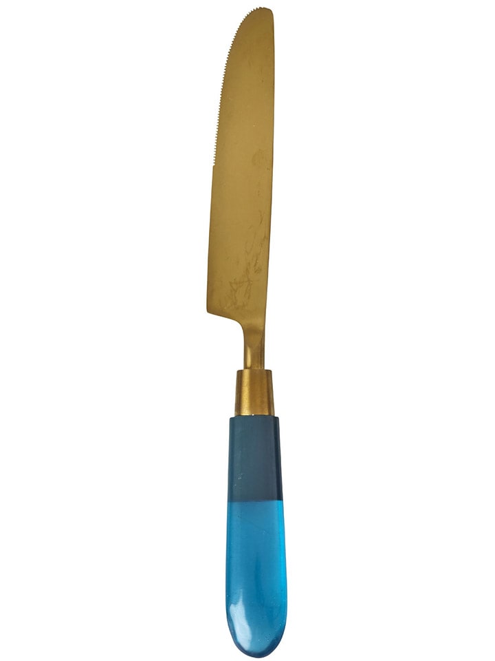 Rice Messer in Gold/ Blau - (L)23,5 cm günstig kaufen onesize