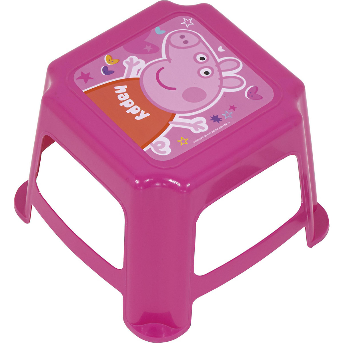 Kinder Hocker aus Kunststoff, Peppa Pig, 27 x 27 x 21 cm