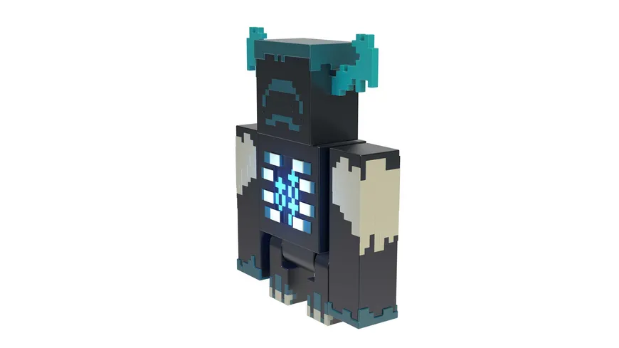 Minecraft The Warden Figur, Actionfigur mit Licht & Geräuschen
