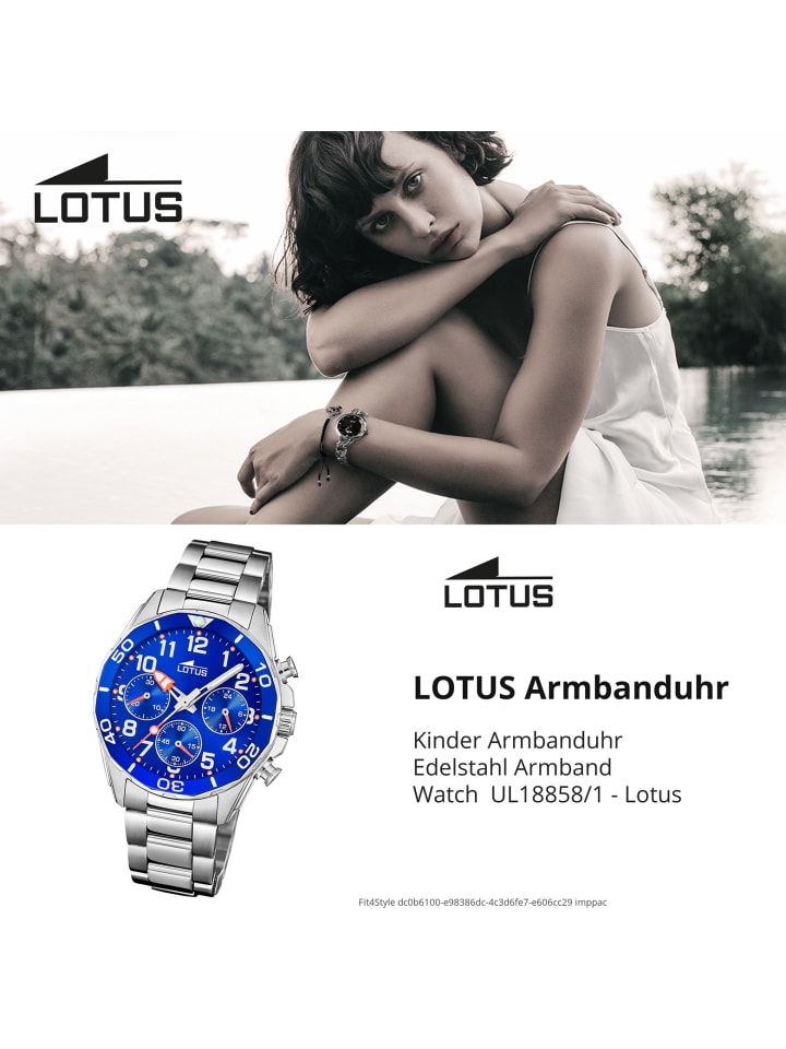Lotus Chronograph-Armbanduhr Lotus Classic silber mittel (ca. 36mm) günstig kaufen onesize
