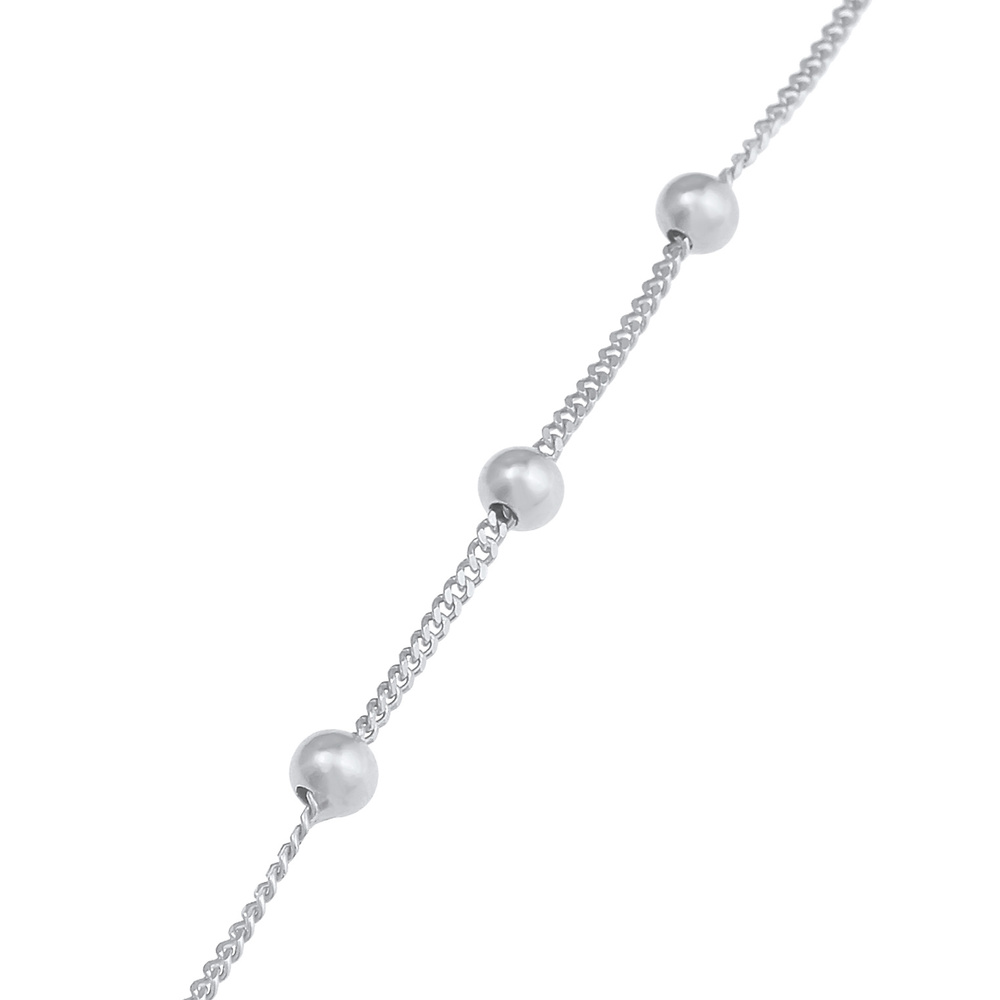 Elli Elli Bracelet Balles de trottoir pour dames Tendance de base ajustable en argent  Bracelet