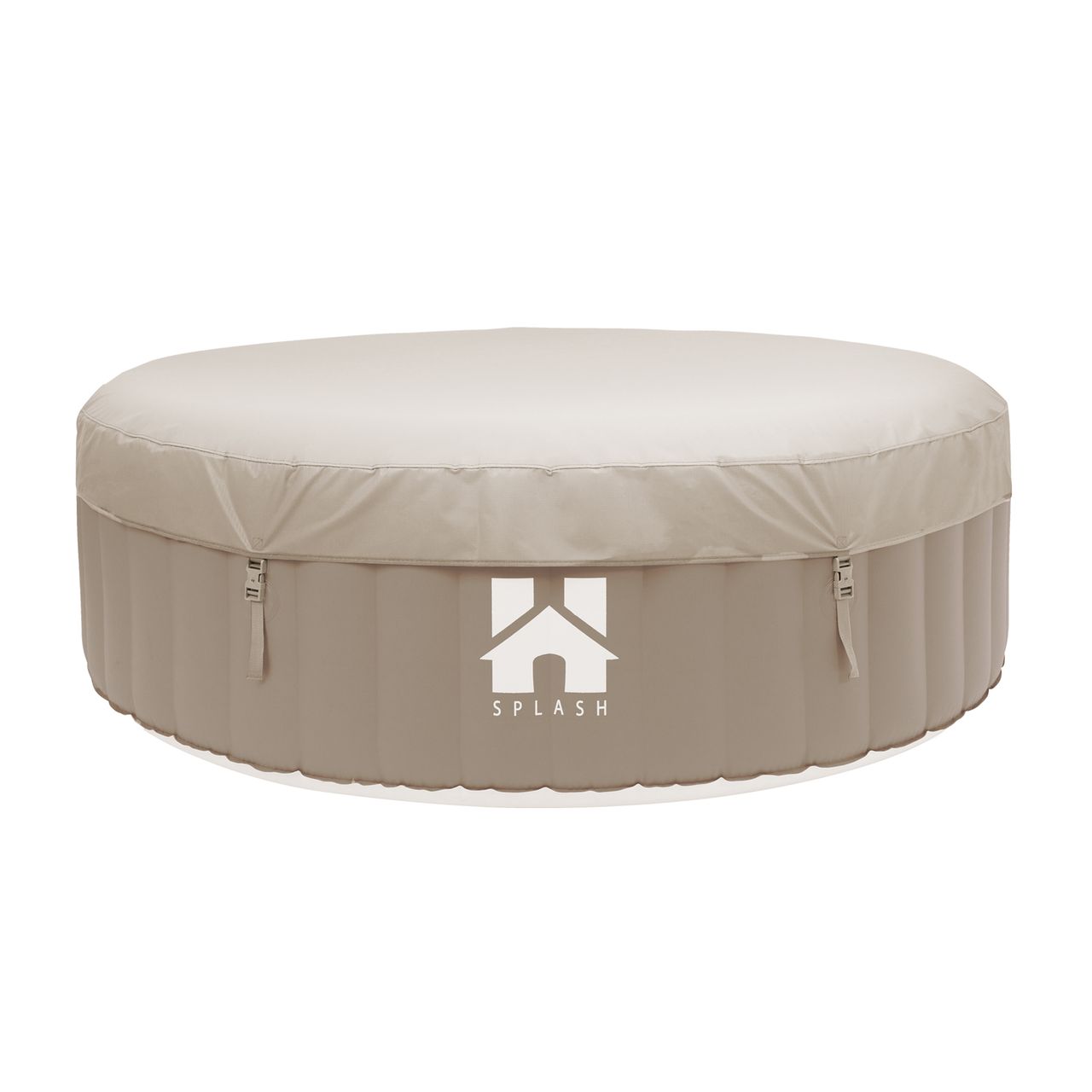 Home Deluxe Outdoor Whirlpool SPLASH - Beige- 6 Personen