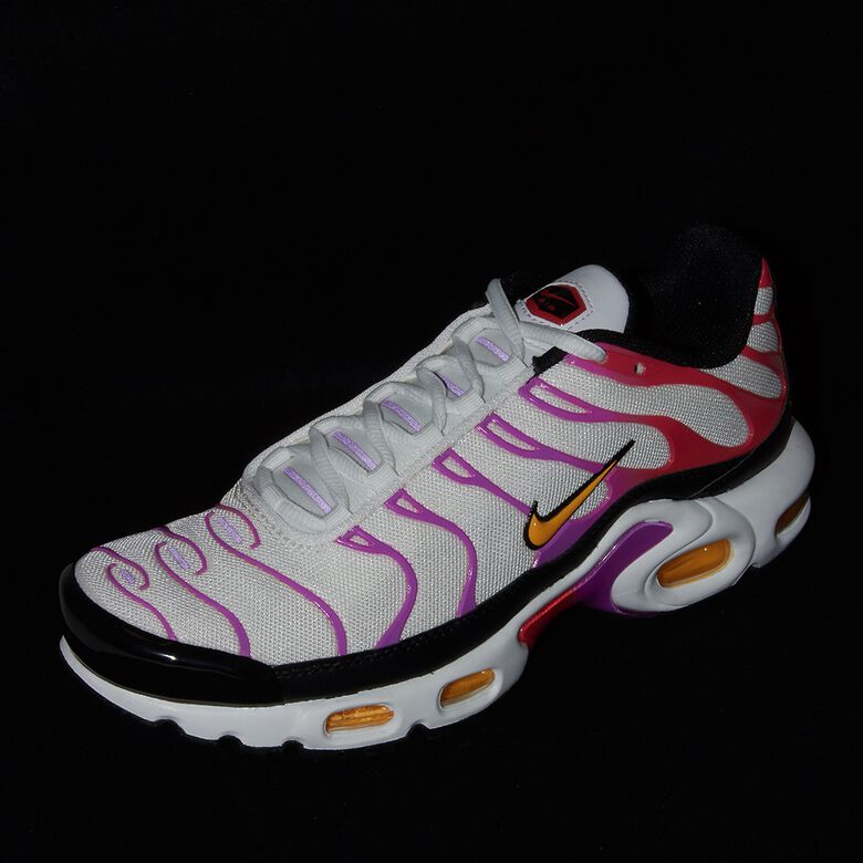 NIKE Wmns Air Max Plus white/citron pulse-black-red