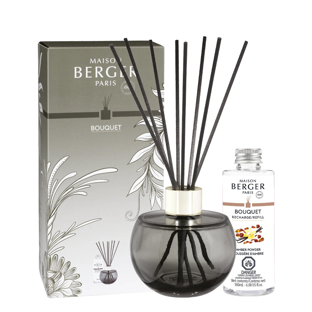 Bouquet Parfumé Coffret Bouquet Holly Gris Mousse - Parfyme Diffuser