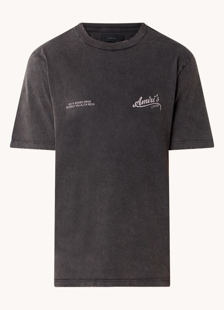 AMIRI Vintage póló logóval és hátulnyomattal