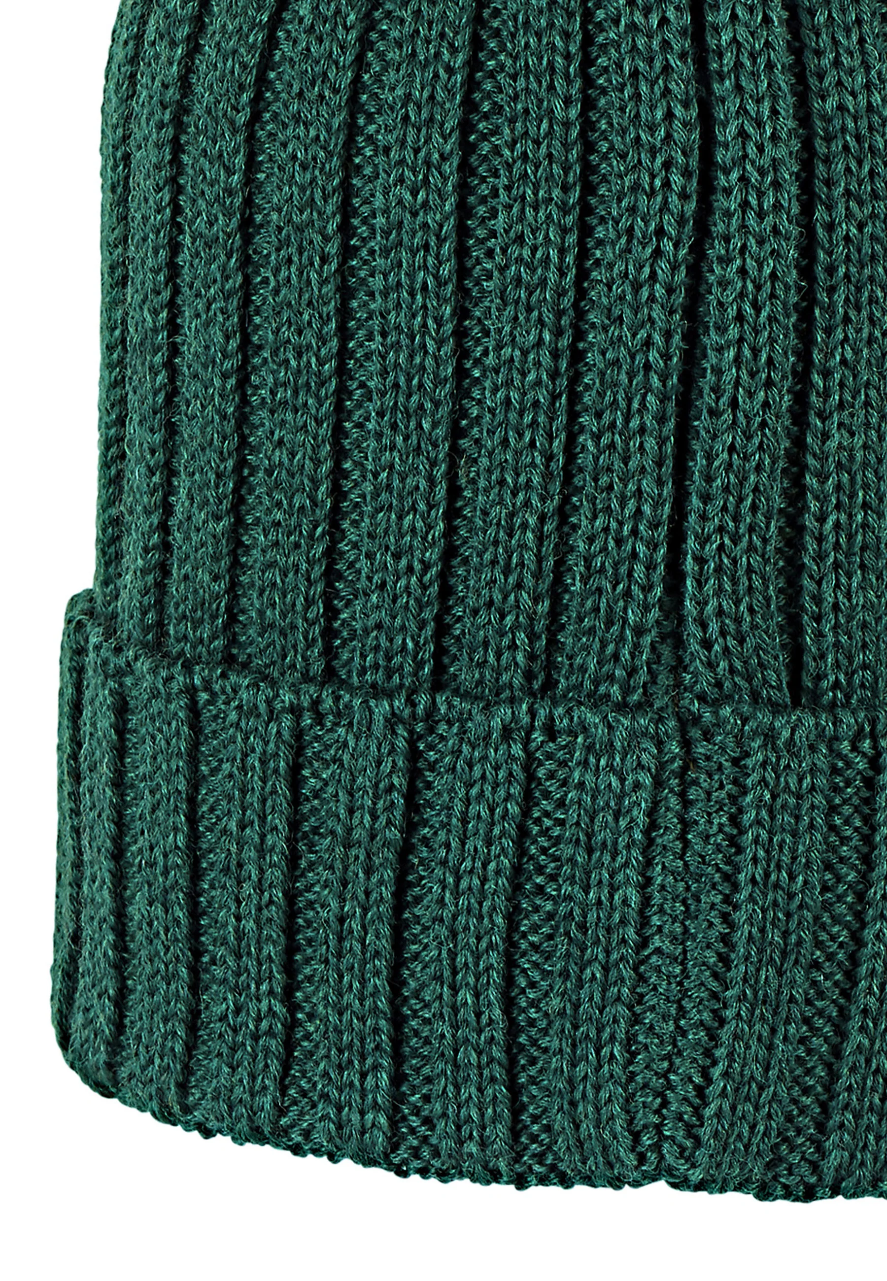 Strickmütze Baby mit Merinowollanteil und Umschlag