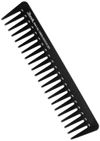 Jäneke Carbon Kamm 55871 Styler, Länge 7,5'' (19 cm) Kamm
