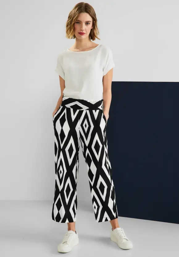 Street One Loose Fit Hose mit Print