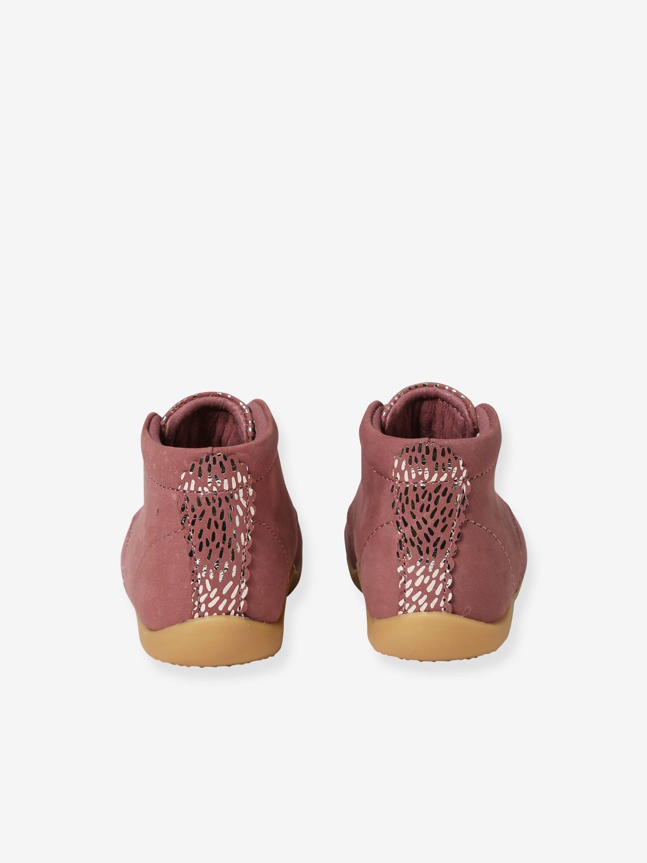 Vertbaudet Baby Lauflern-Boots mit Schnürung - rosa