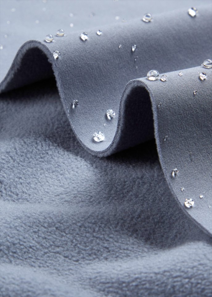 Wasserabweisende Funktionshose aus Softshell mit Stretch, gerade geschnitten