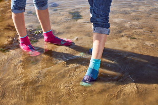 Beachies |a ~ Aquasocke HX Colorblock ~ Meerblau