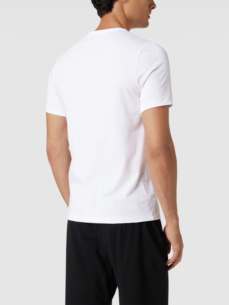 T-Shirt mit Logo-Print im 3er-Pack in weiß