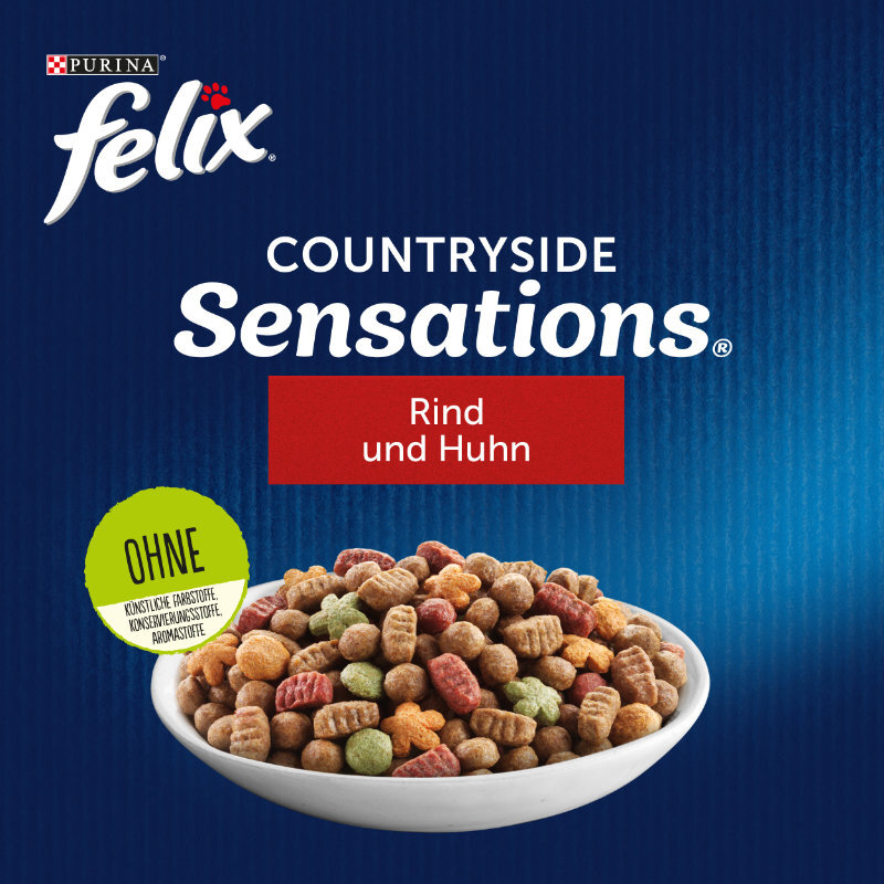 Felix Trockenfutter Felix Farmhouse Sensations 2kg Rind & Huhn