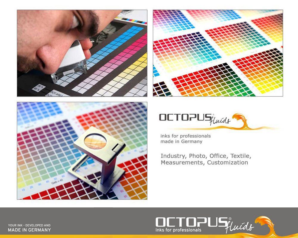 OCTOPUS Fluids Nachfülltinte für HP 303 und HP 305 Tintenpatronen, DeskJet, DeskJet Nachfülltinte (1x 100 ml, Nachfülltinte 303, 305)
