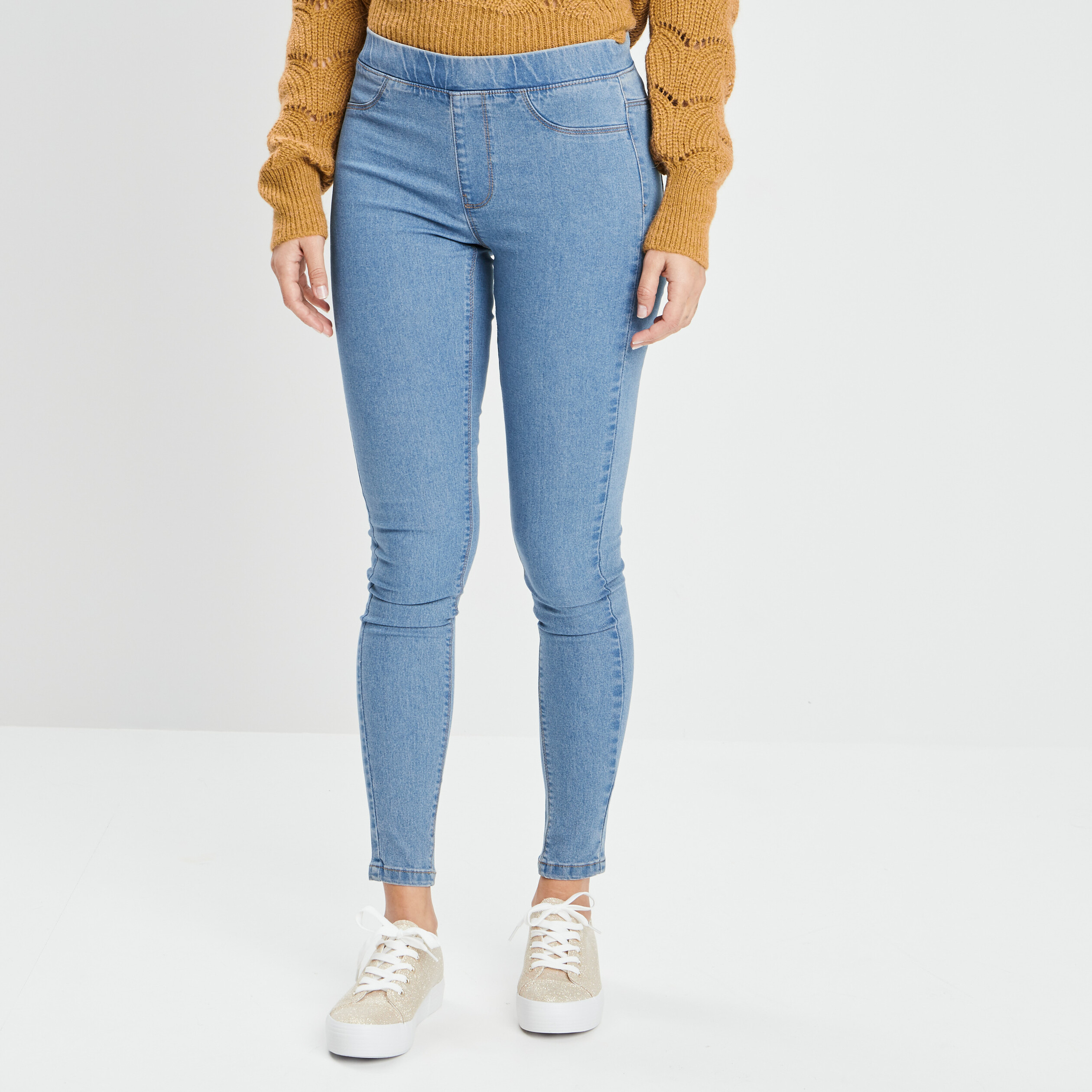 Jegging taille standard denim stone femme | La Halle