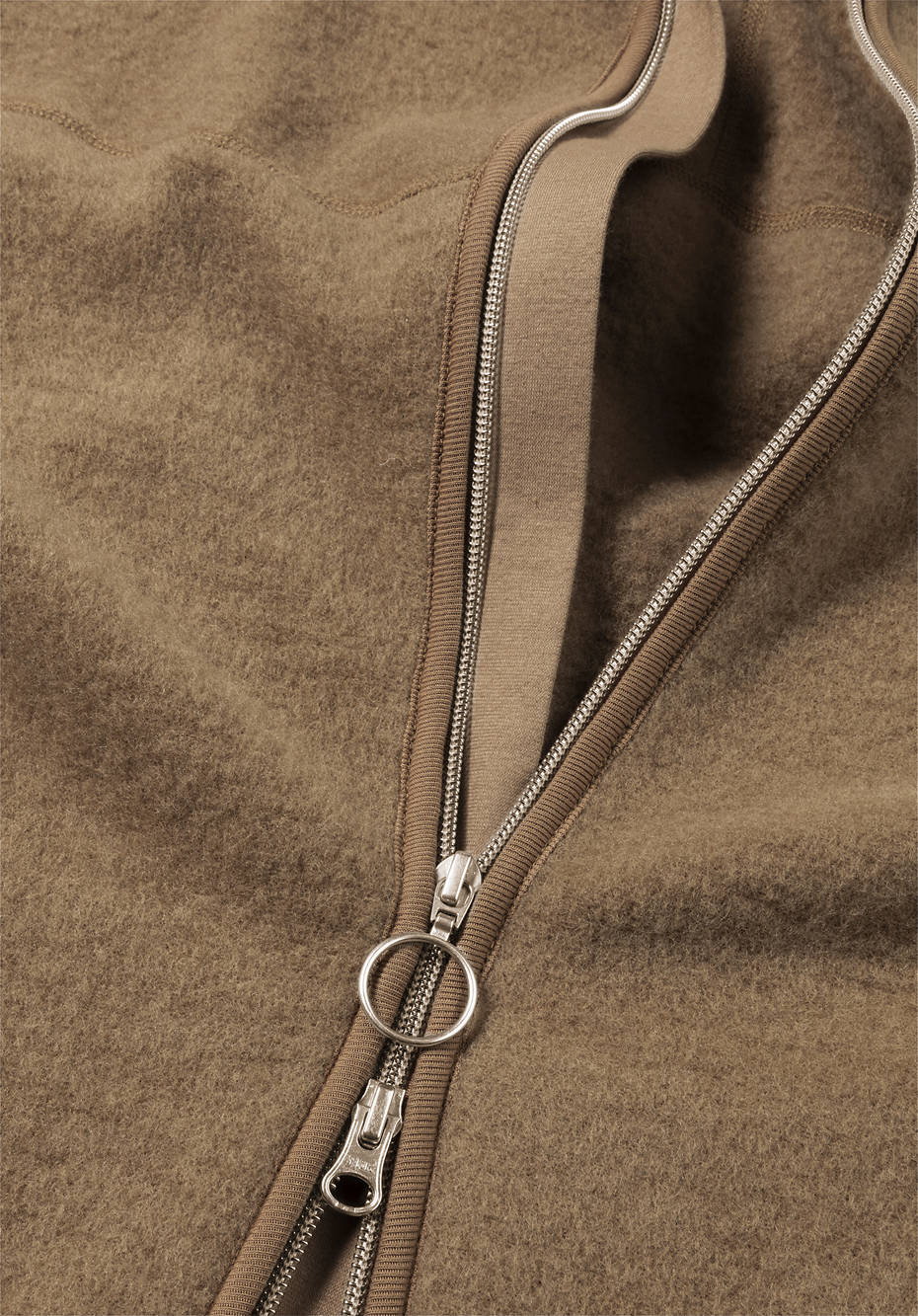 Wollfleece Mantel aus reiner Bio-Merinowolle