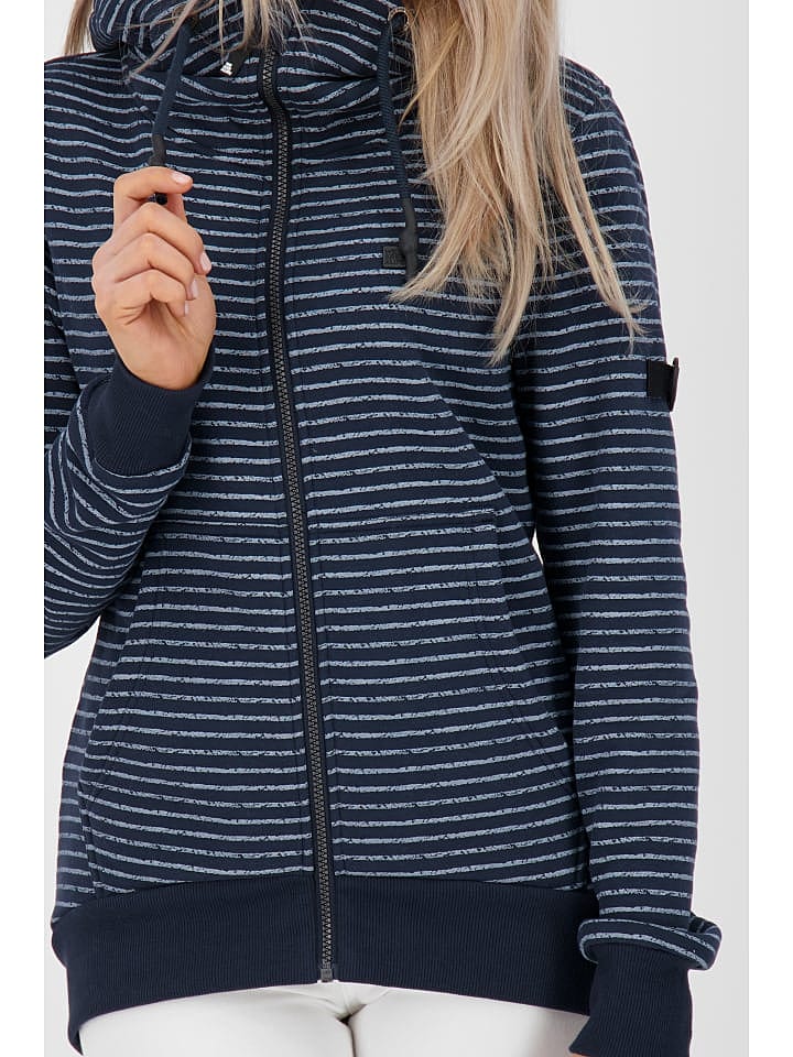 alife and kickin ALIVE& Kickin Damen Sweatjacke blau gestreift günstig kaufen XL