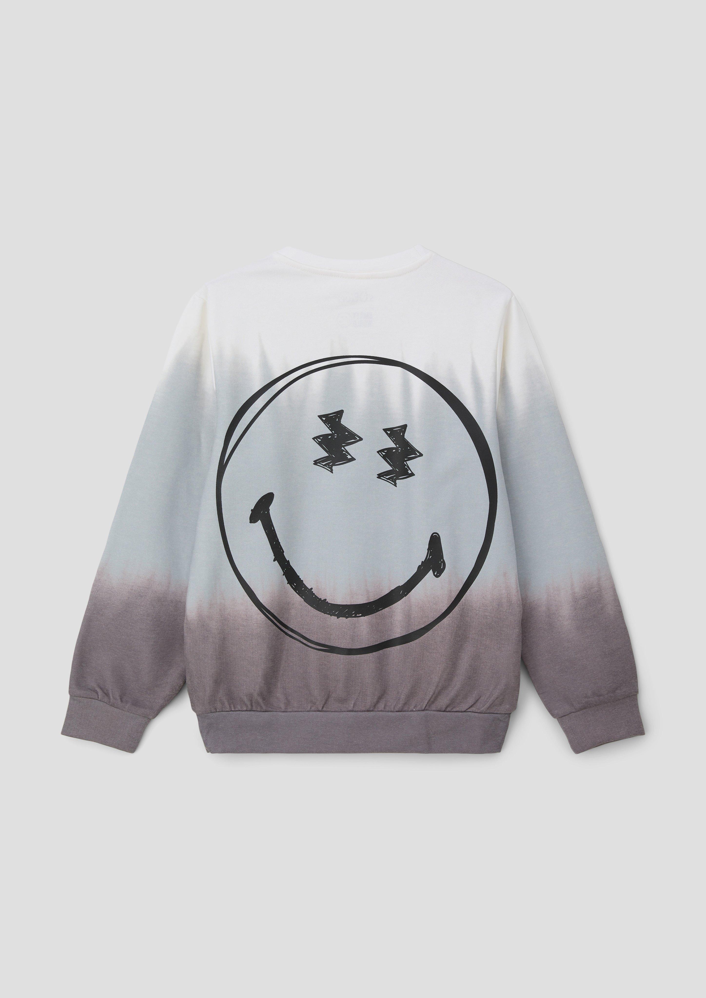 Sweatshirt mit Smiley-Front- und Rückenprint  2143088-94D3