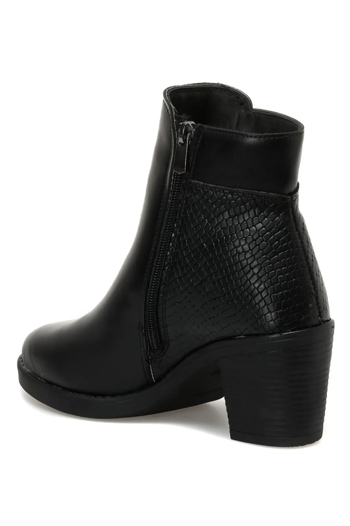 Polaris  320128z 2pr Schwarze Damenstiefel mit Absatz