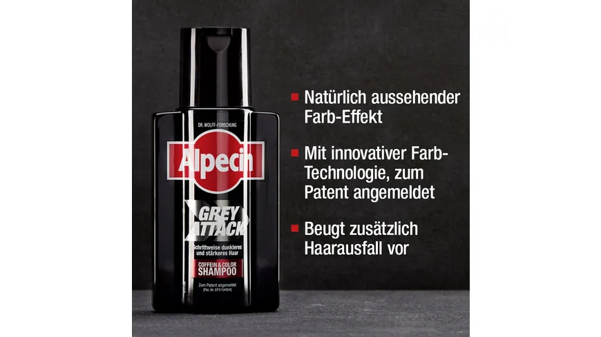 Alpecin Grey Attack Coffein & Color Shampoo 200 ml