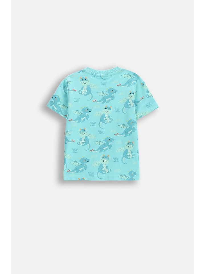 Coccodrillo T-Shirt mit kurzen Ärmeln in türkis günstig kaufen