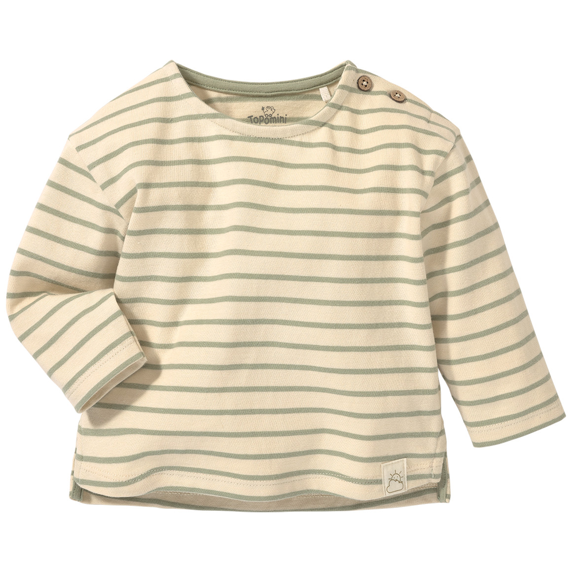 Newborn Langarmshirt aus Bio-Baumwolle