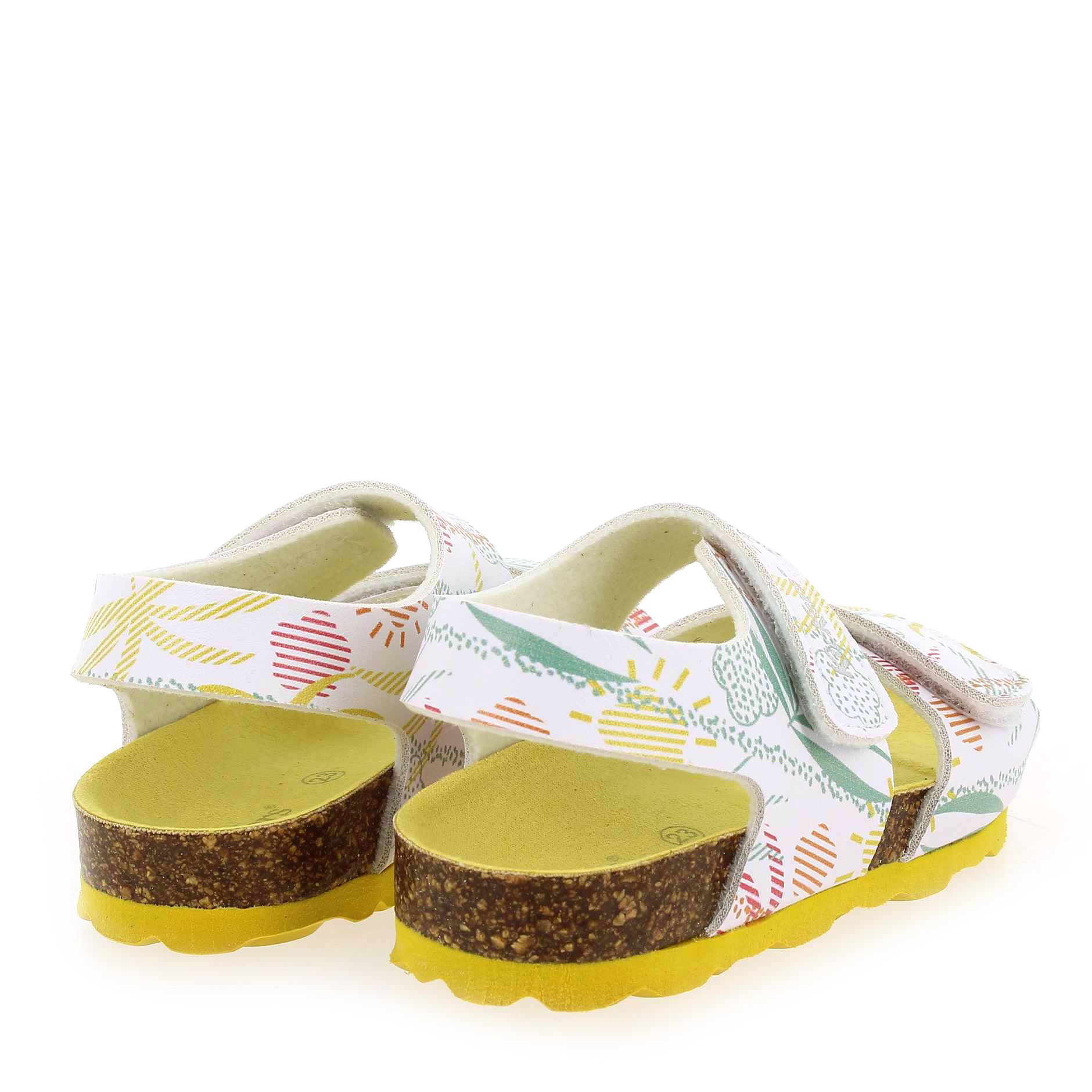 Kickers  SUMMERKRO - Blanc Jaune