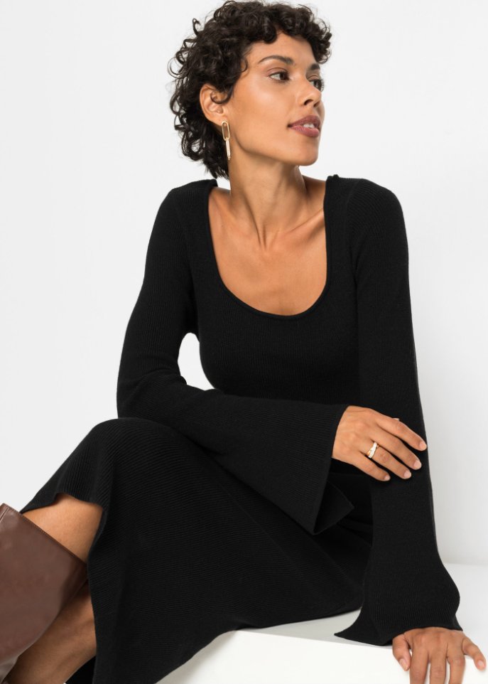 Midi-Strickkleid