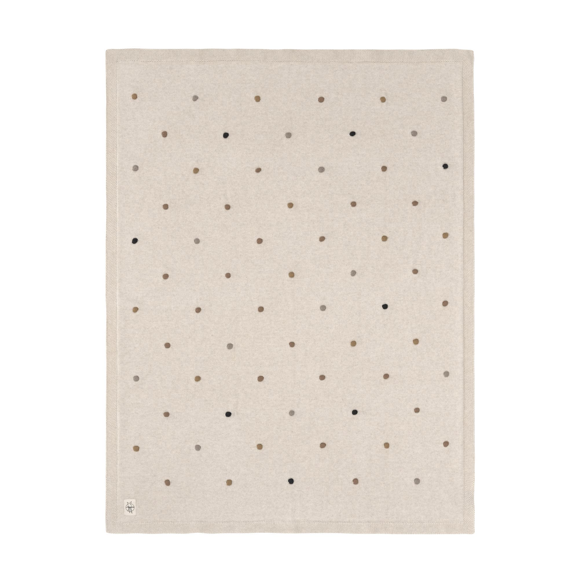 Babydecke - Bio Baumwolle, Dots Nature