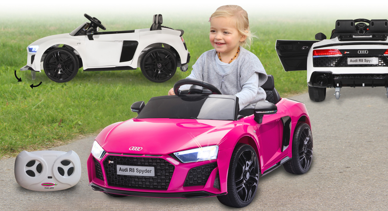 Jamara e.K. JAMARA-460889-Ride-on Audi R8 Spyder 2,4GHz pink