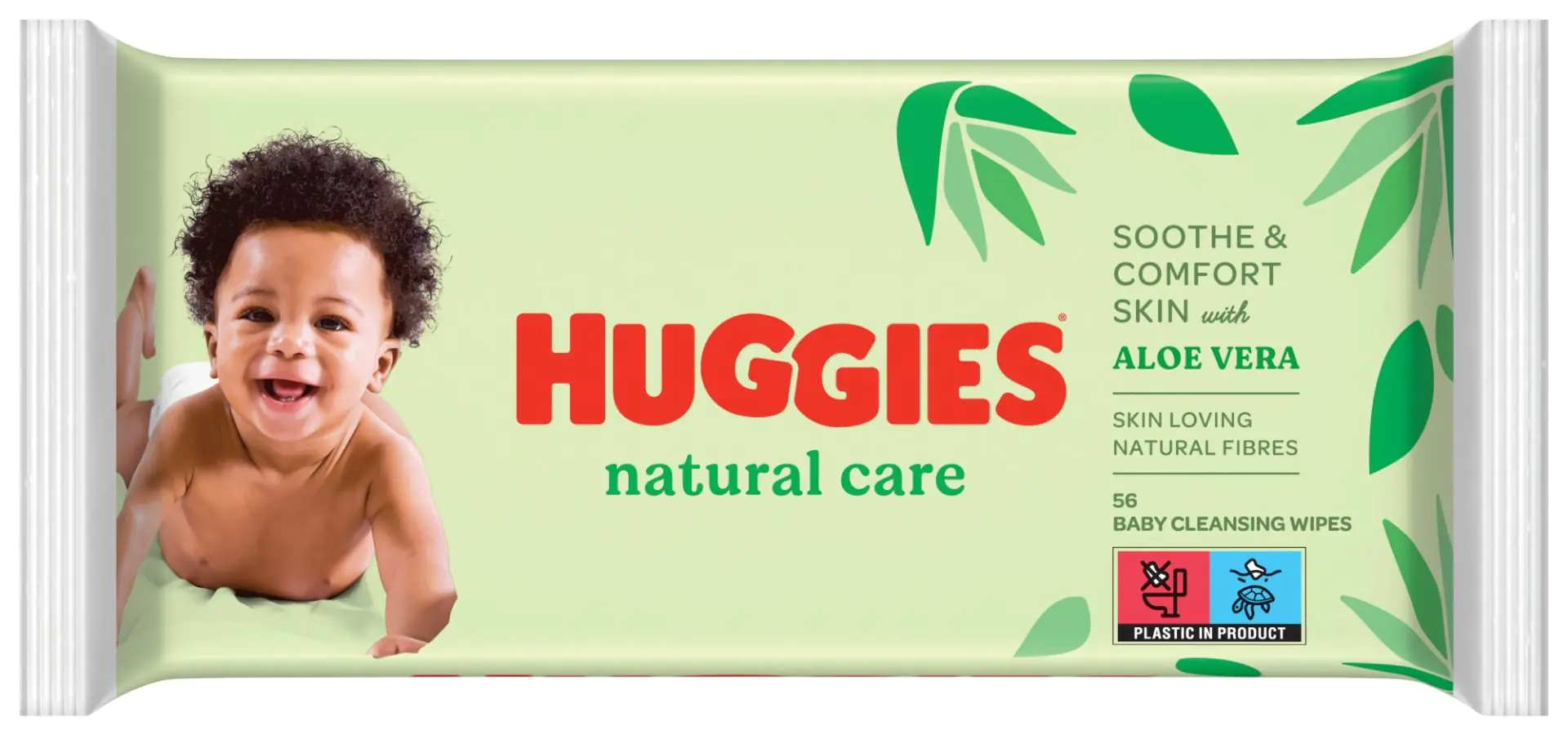 Huggies Baby Wipes Natural Care vådservietter 56 stk.